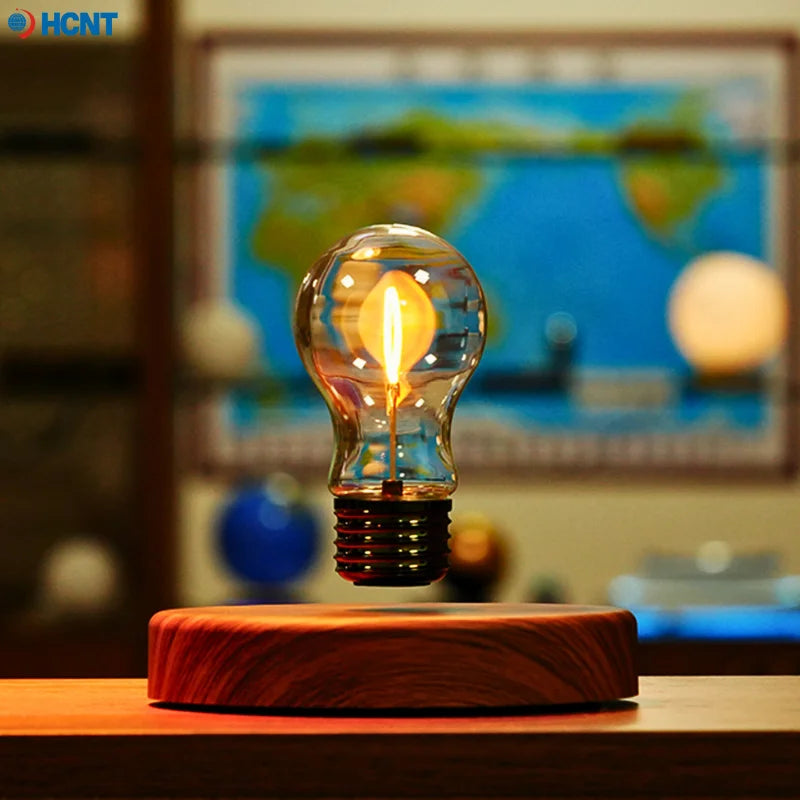 HCNT Levitating Bulb Lamp Magnetic Floating Desk Lamp Night Light