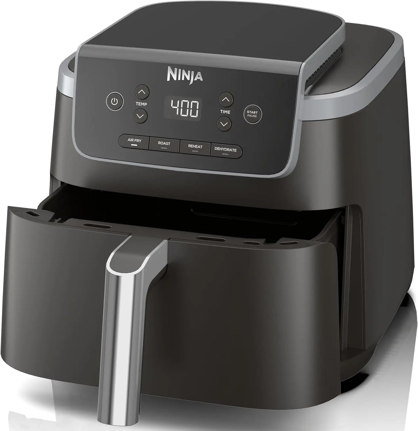 6 In 1 Air Fryer Pro XL Max Crisp Reheat Dehydrate 6.5 Quart Capacity With Space Saving Design