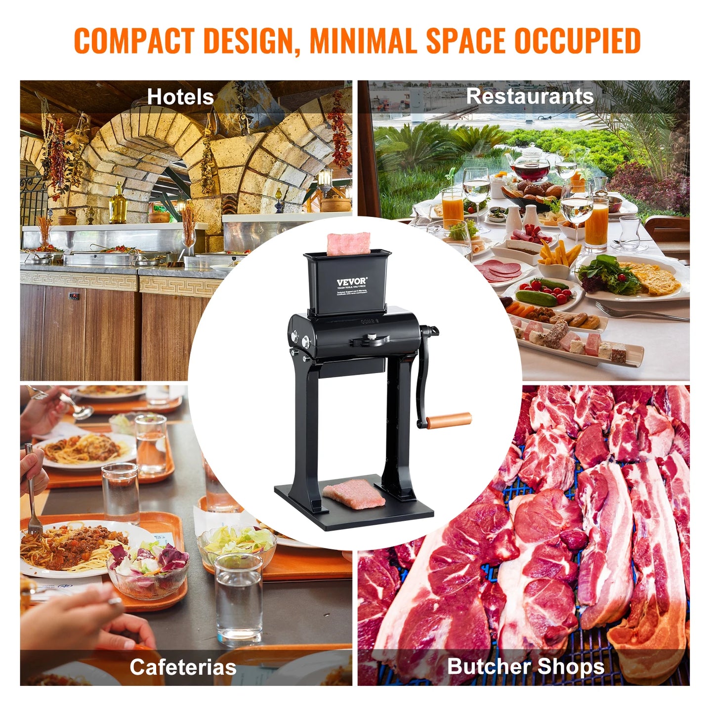 SucceBuy Commercial Meat Tenderizer Heavy Duty Stainless Steel Kitchen Appliance