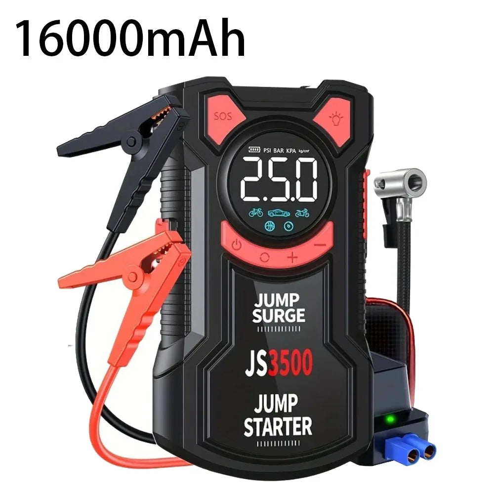 Paivioroku 5-in-1 Jump Starter With Digital Air Pump And 3000A Peak Current