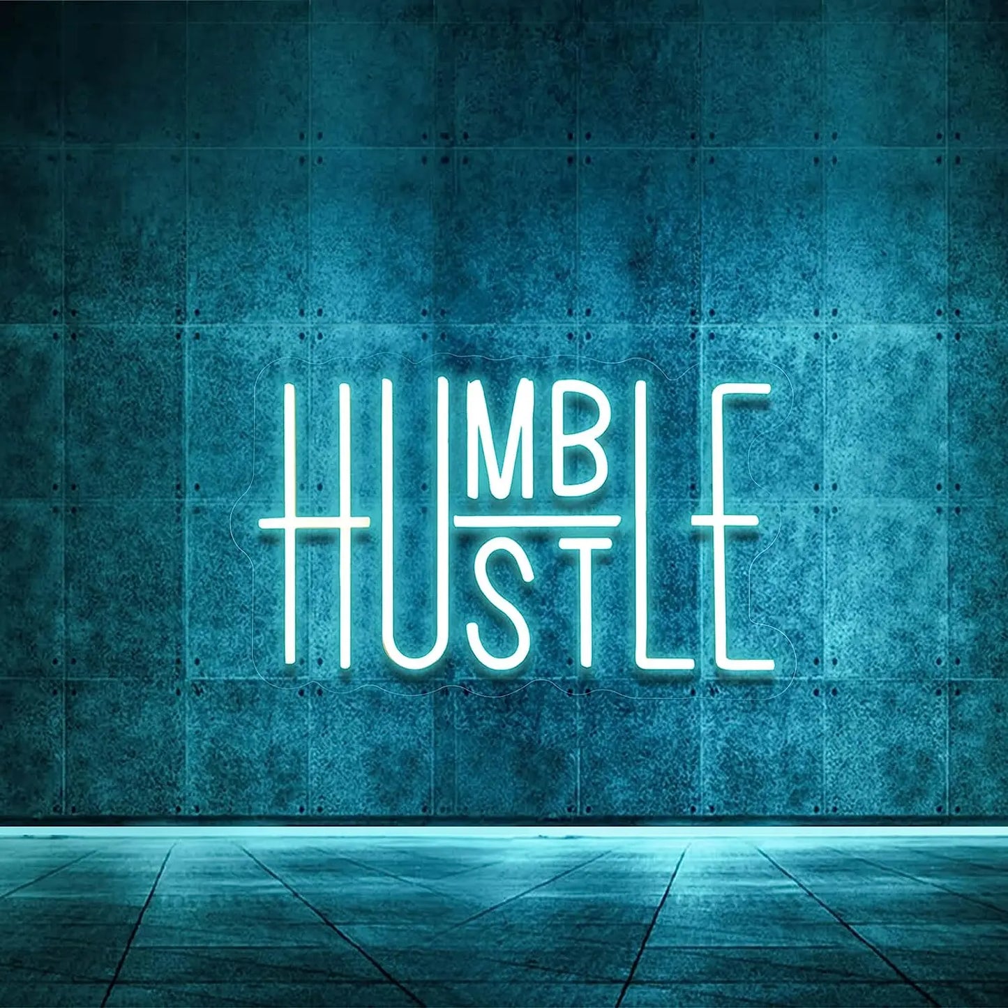 Hustle Humble LED Neon Sign USB Powered for Wall Decor