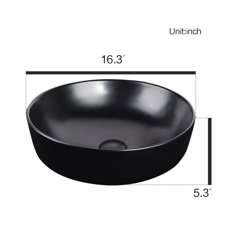 24'' Bathroom Vanity w/ Mirror Wooden Floating Cabinet Storage Vessel Sink Combo