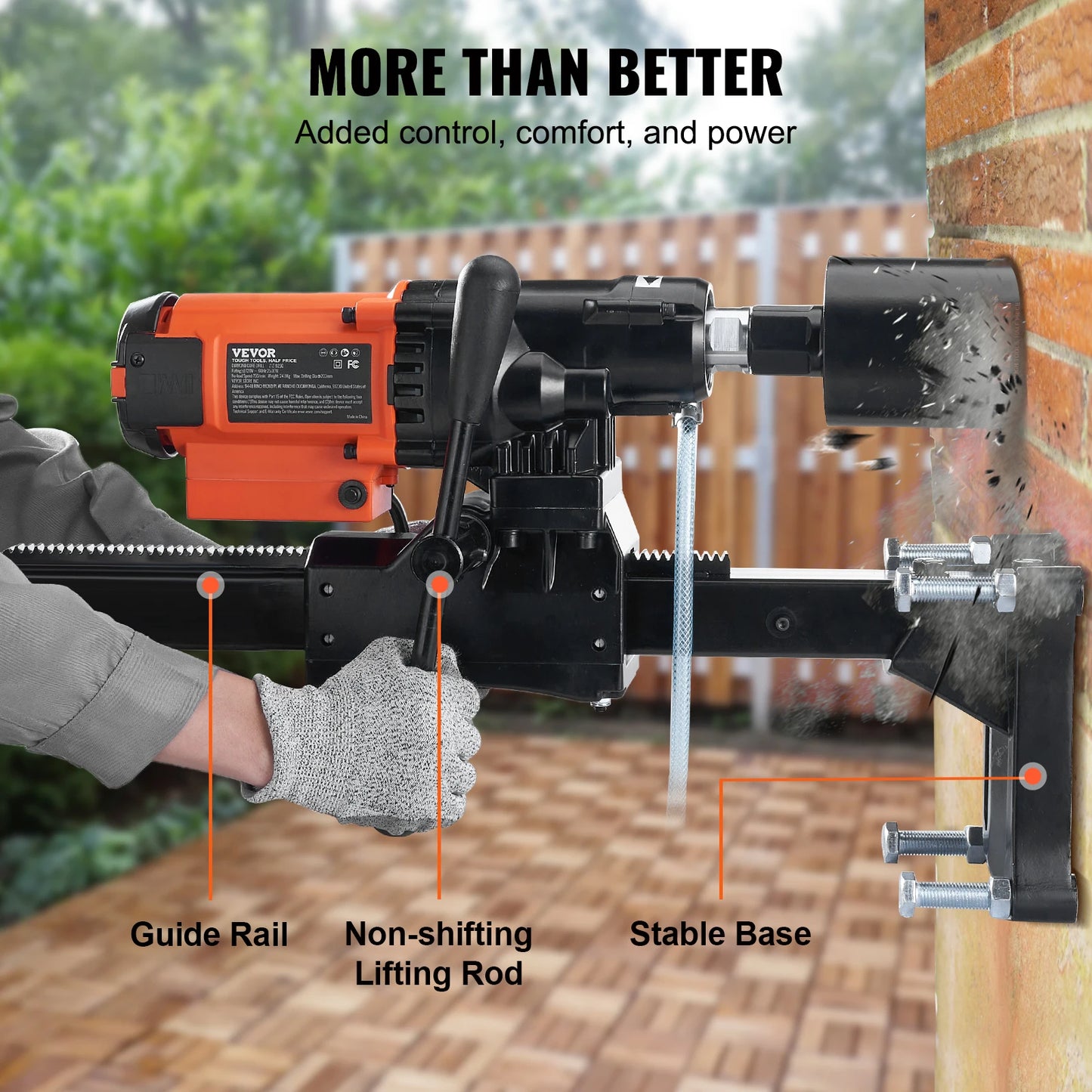 SucceBuy 3200W Wet Dry Diamond Core Drill Machine Industrial