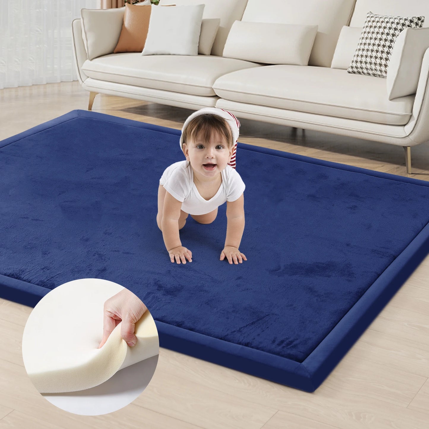 PapaMama Baby Play Mat Tatami Style Non Slip Carpet