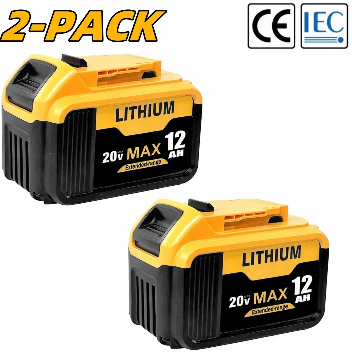 Blawhi 12Ah Replacement Battery For Dewalt 20V Max Tools