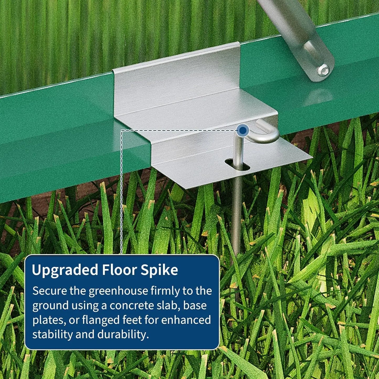 Outdoor Walk-In Greenhouse Kit Aluminum Frame With Polycarbonate Panels
