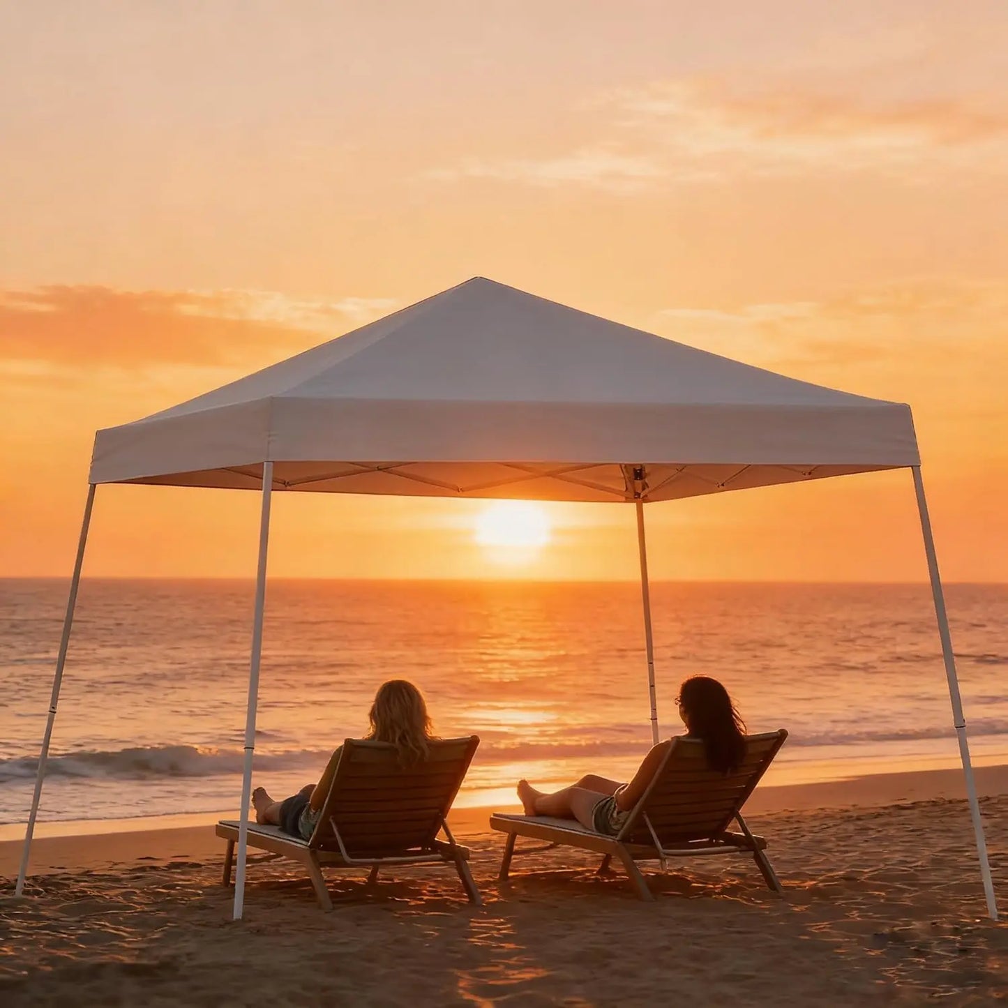 HiMISS HeavyDuty PopUp Canopy Tent Outdoor Shelter OnePushCenterLock DurableFrame