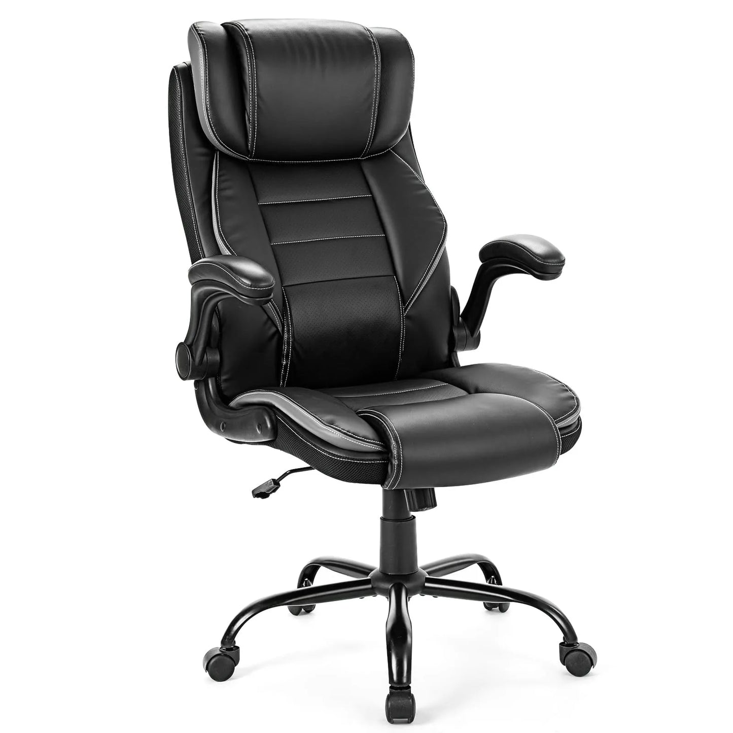 Twister CK Ergonomic High Back Faux Leather Office Chair With Dual Lumbar Support And Adjustable System