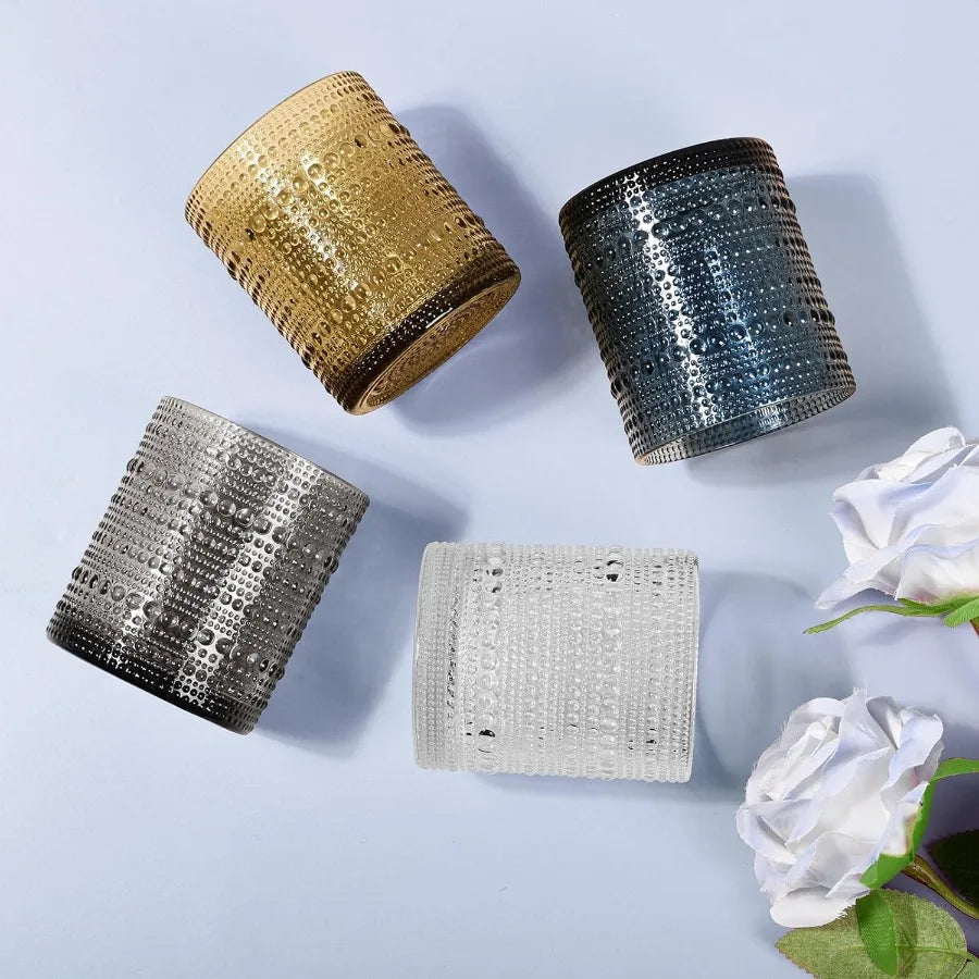 Hobnail Vintage Textured Cocktail Glasses Set of Six
