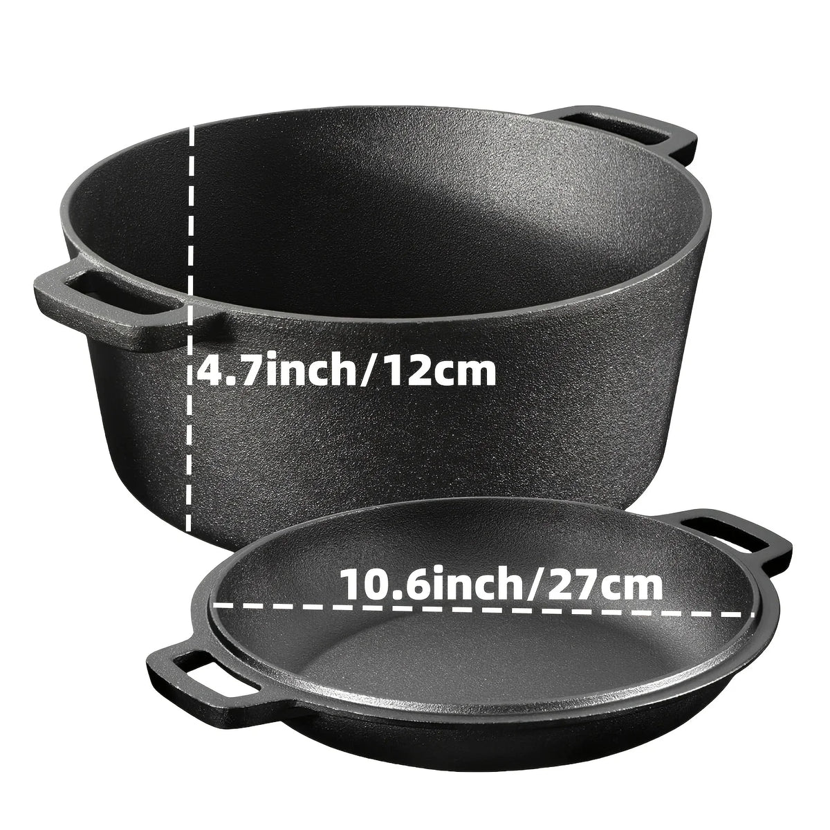 3Pcs Stainless Steel Skillet Set 6 8 10 Inch Frying Pans