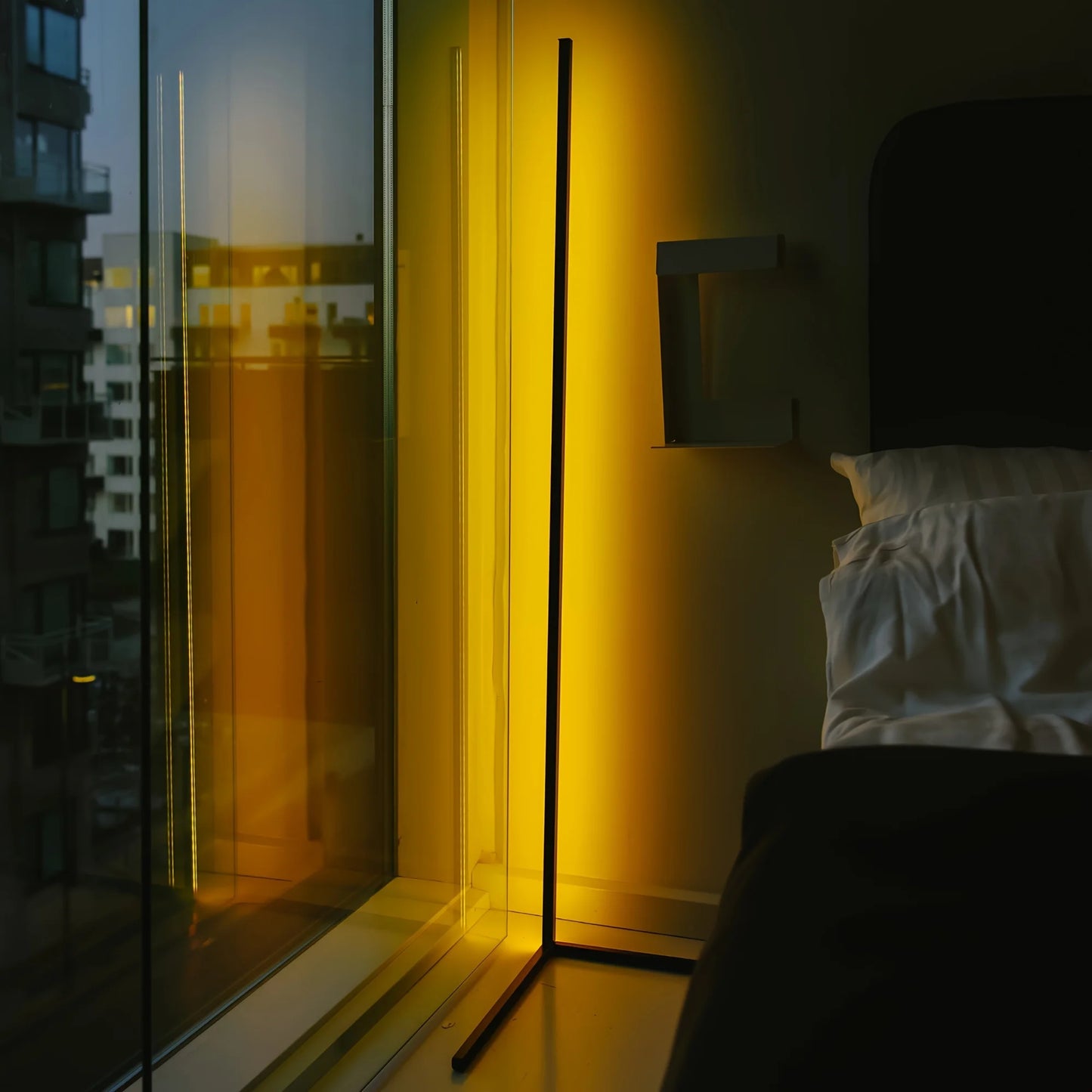 Corner Floor Lamp RGB LED UltraHighBrightness AmbientIllumination Fixture for LivingRoom