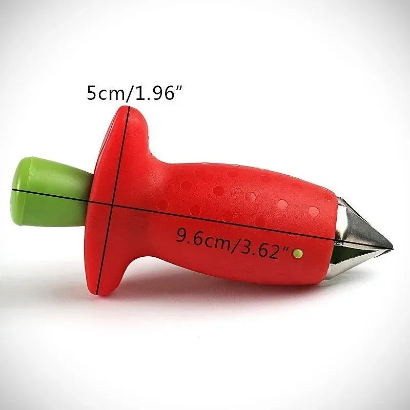 Stainless Steel Strawberry Huller And Fruit Corer Tool With Durable Abs Handle For Precise Hulls And Cores