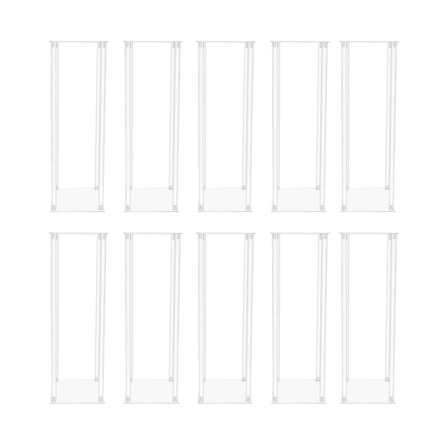 Acrylic Flower Display Stand Set 10 Pieces Geometric Centerpieces