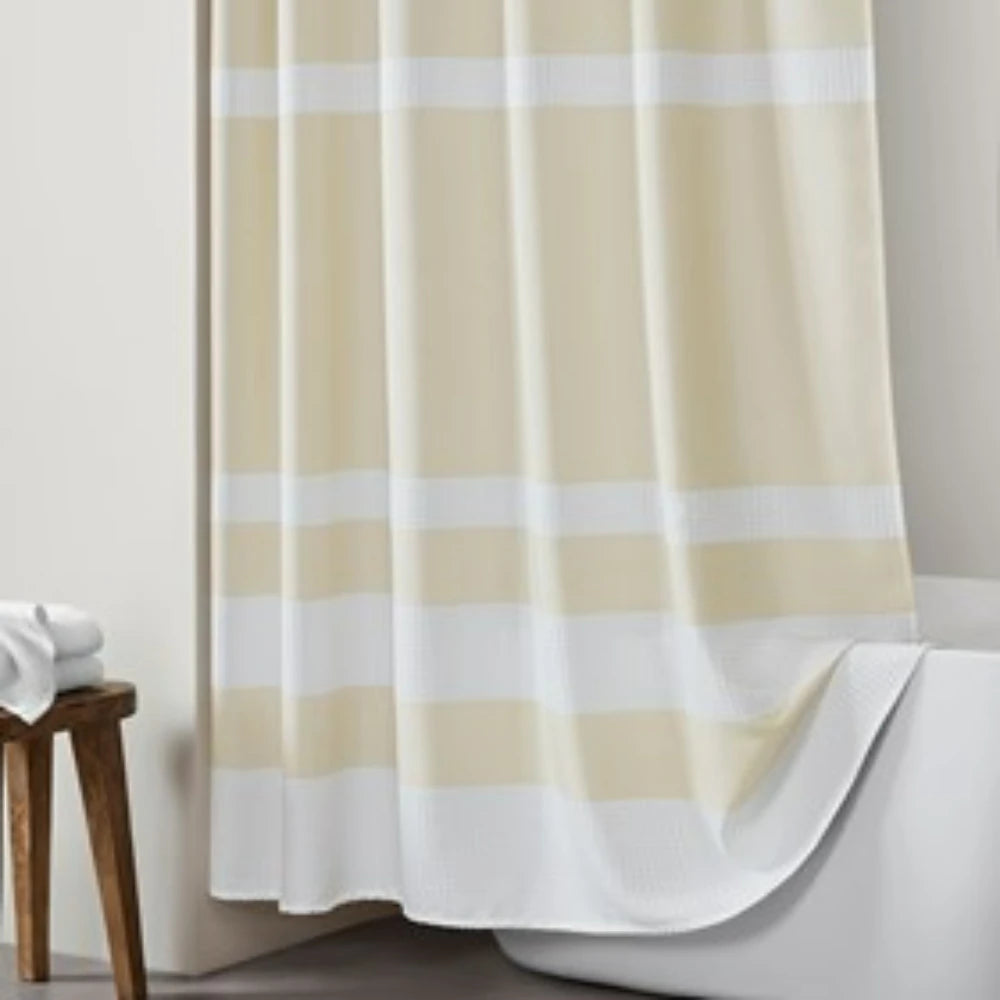 Shower Curtain With PremiumGrade Treated Polyester Finish DurablePlus For Bathroom