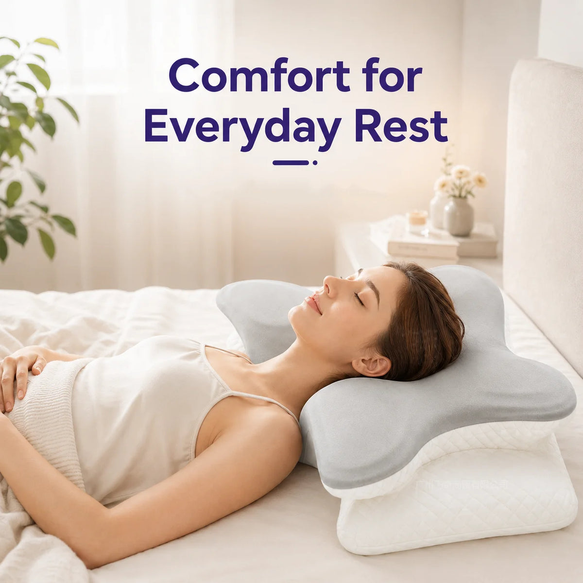 Memory Foam Prone Reading Pillow With Removable Headrest And Neck Support