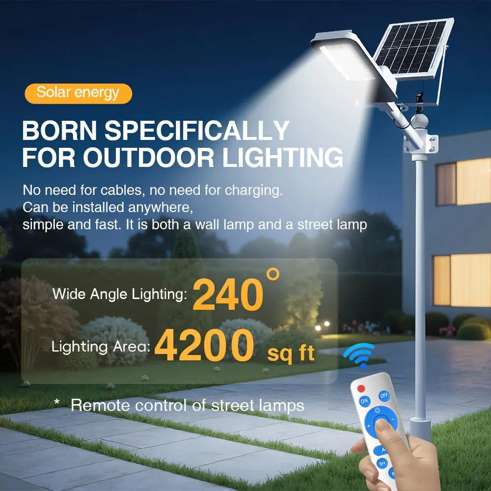 Outdoor Solar Lamps 4 Pack Waterproof 6000mAh Dusk To Dawn