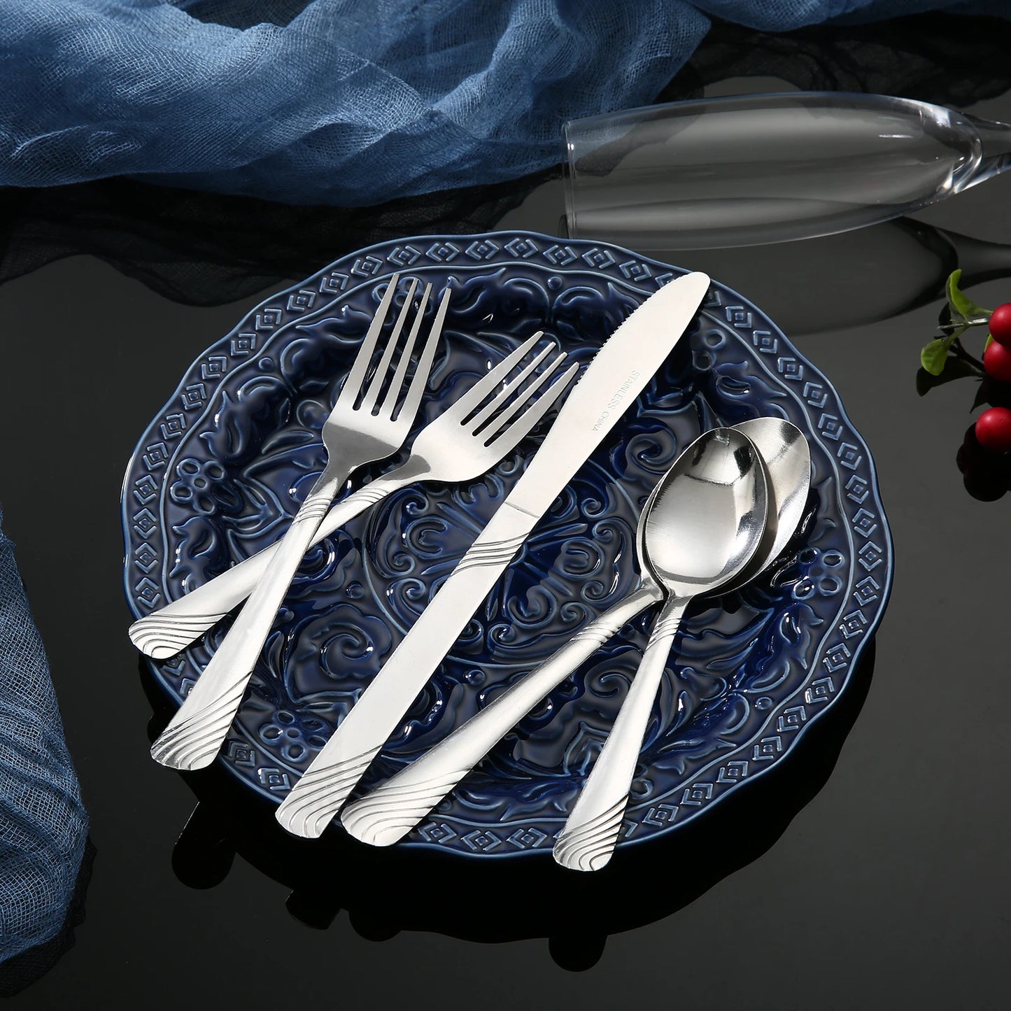 HANSMART Premium Stainless Steel Flatware Set For Eight