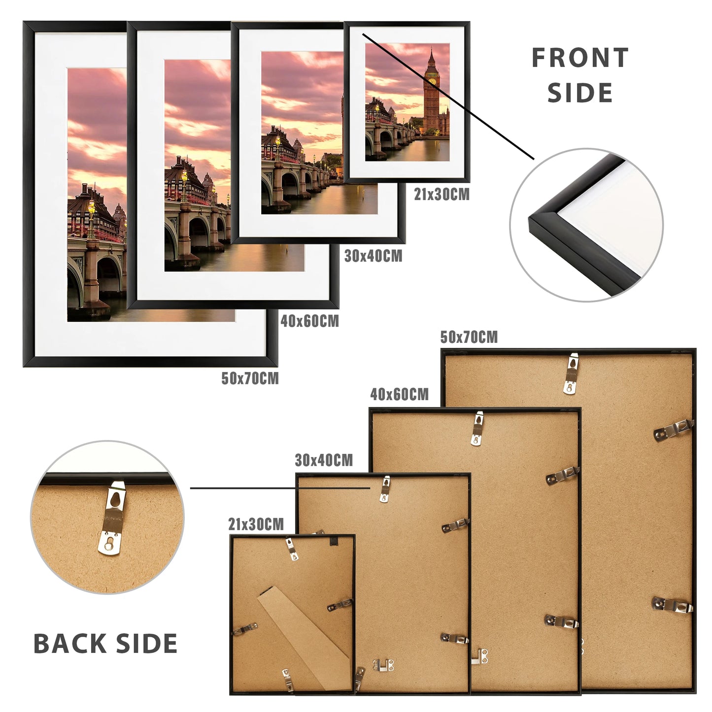 Premium Aluminum Architectural Photo Frames For Sophisticated Gallery Wall Display