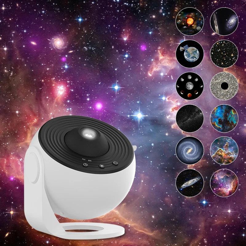 AUSYLE Celestial Nightlight Multifunctional Galaxy Projector 360 Degree Starry Sky