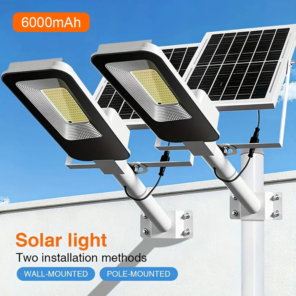 Outdoor Solar Lamps 4 Pack Waterproof 6000mAh Dusk To Dawn