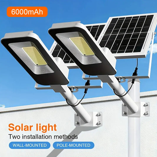 Outdoor Solar Lamps 4 Pack Waterproof 6000mAh Dusk To Dawn