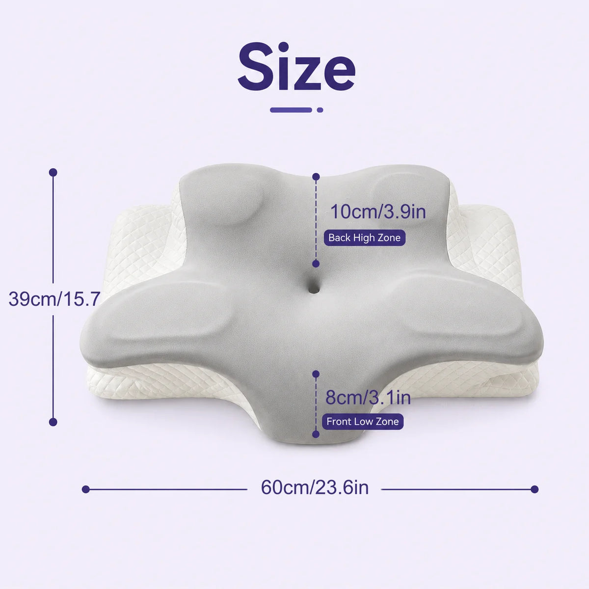 Memory Foam Prone Reading Pillow With Removable Headrest And Neck Support