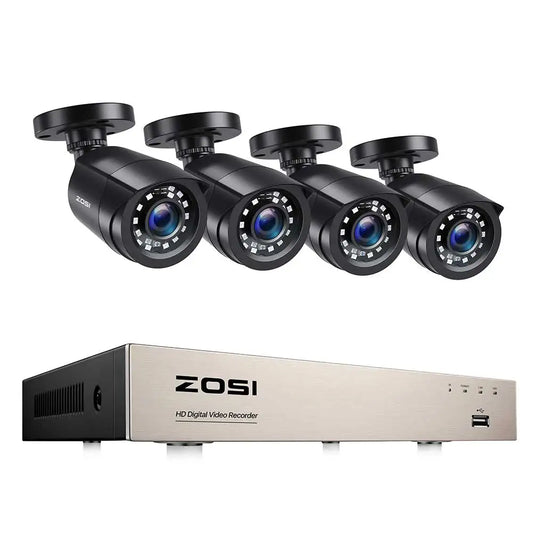 ZOSI 8CH 1080P Security Camera System With AI Vehicle Detection