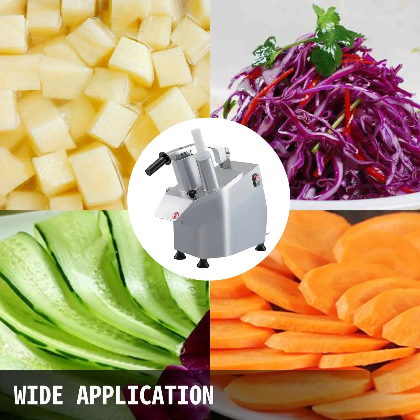 SucceBuy Electric Vegetable Cutter Slicer Chopper Shredder Grinder Pellet Machine for Kitchen Tools Food Processors