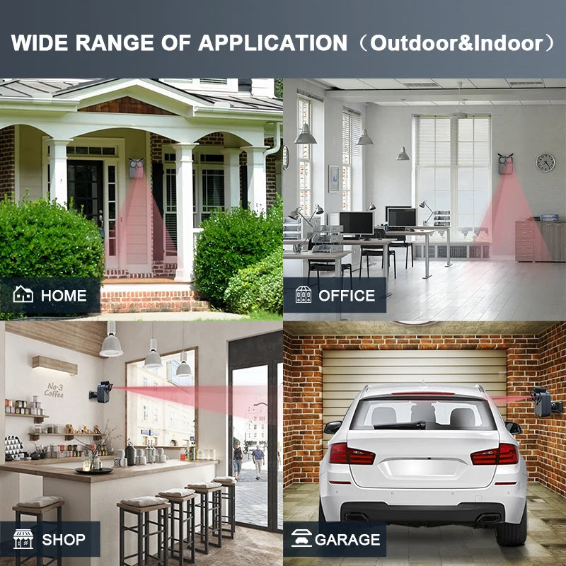 HTZSAFE Waterproof Wireless Driveway Security Alarm Motion Detector SecuritySolution