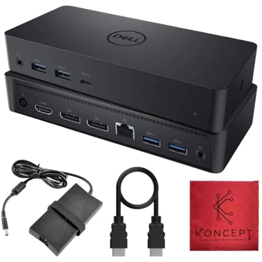 D6000 Docking Station for Dual Monitors with USB C Connectivity for Dual Display Setup and Enhanced Productivity