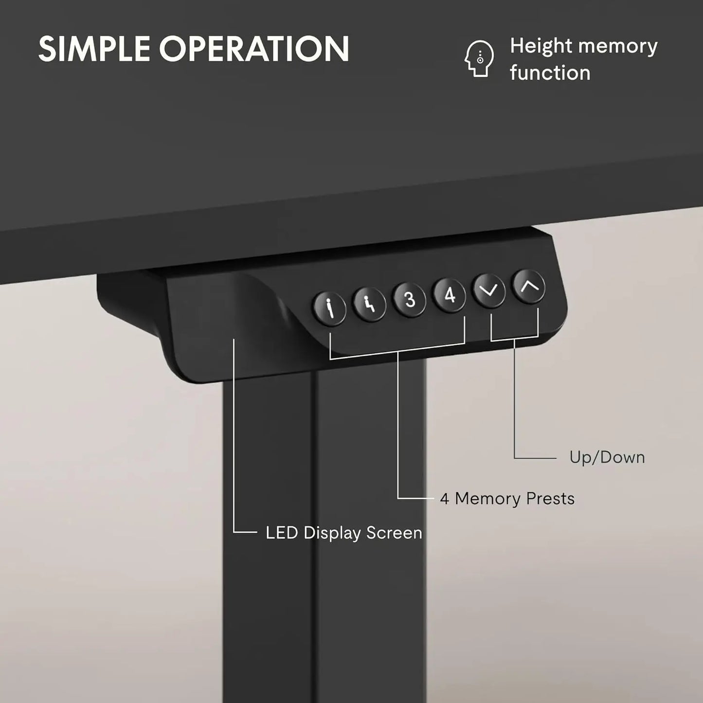 71x32 Inch Large Dual Motor Electric Standing Desk, Black - Computer Desk with Memory Controller, Home Office Desk, Customized