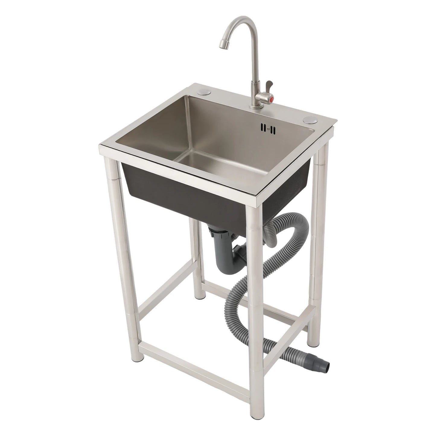 Commercial Restaurant Kitchen Sink Utility Sink Stainless Steel Multifunctional Freestanding Sink Free Standing Kitchen Sink