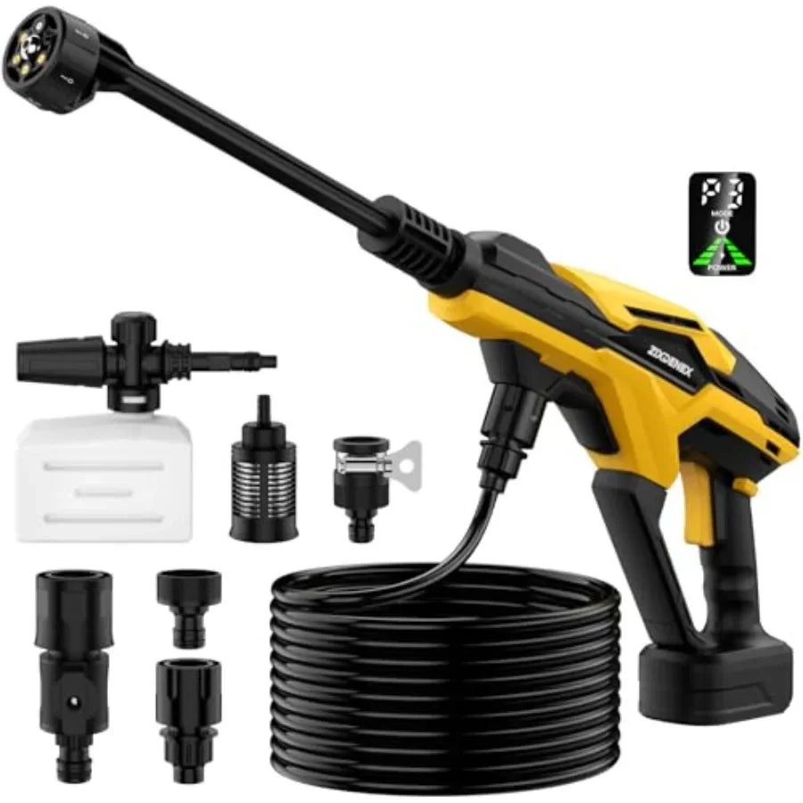 Cordless Portable Washer 20V Battery Not Included 800 PSI Nozzle For Outdoor Cleaning