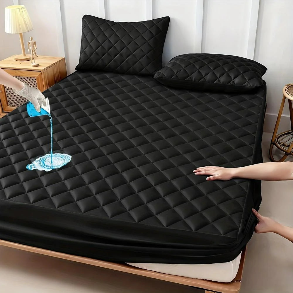 HGETVECN Waterproof Mattress Protector AllSeason Breathability Quilted Pad Covering