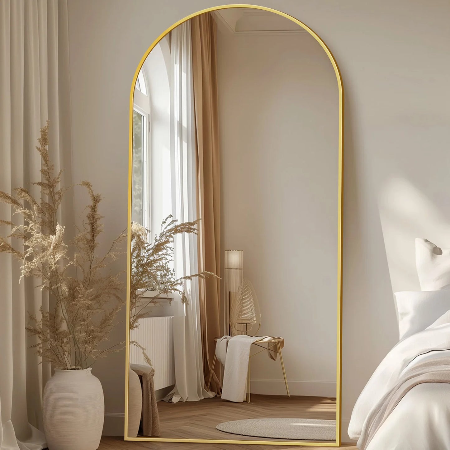 Antok Arch Floor Mirror Freestanding Display Unit For BedroomSuite LuxuriantShowpiece