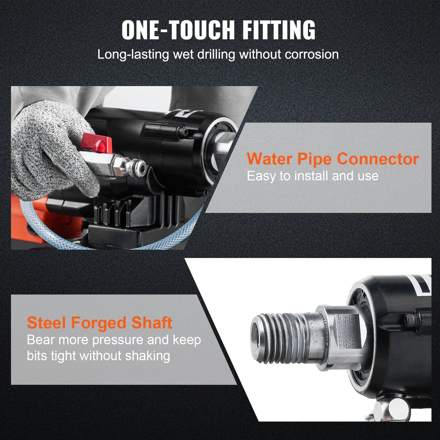 SucceBuy 3200W Wet Dry Diamond Core Drill Machine Industrial