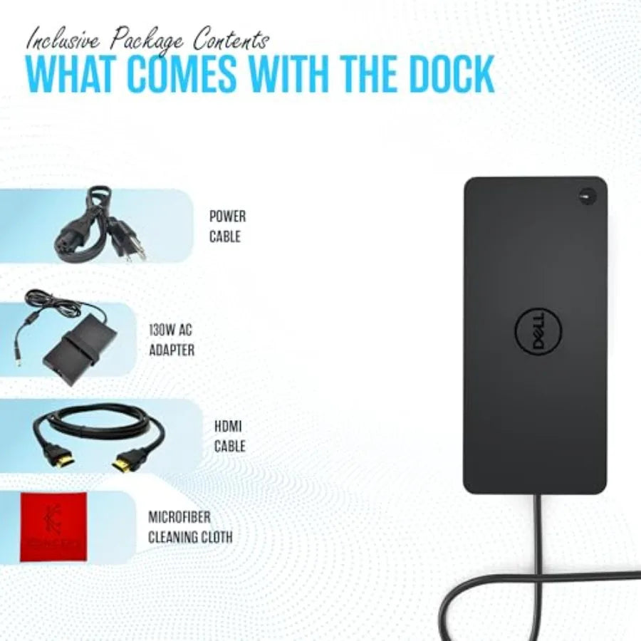 D6000 Docking Station for Dual Monitors with USB C Connectivity for Dual Display Setup and Enhanced Productivity
