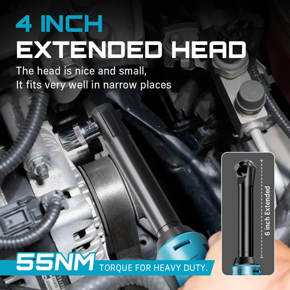 Seesii Cordless Ratchet Wrench 55Nm 12V Rechargeable