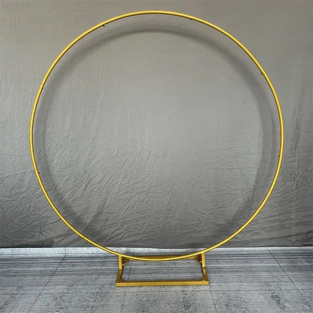NONECN Circular Arch Balloon Stand for Garden Weddings Customizable 78.7 Inch Tall Backdrop for Photos