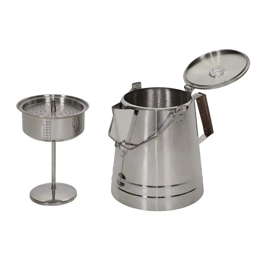 Stainless Steel Percolator Coffee Pot 3 Piece System