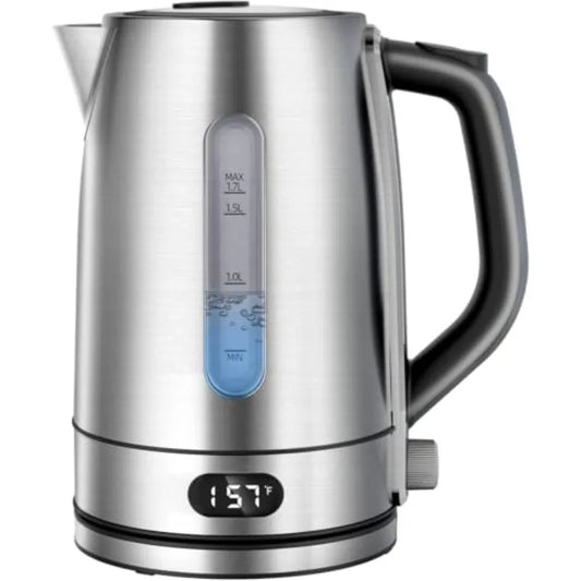 MDNG Electric Kettle Stainless-Steel With Auto Shut-Off And Temperature Settings