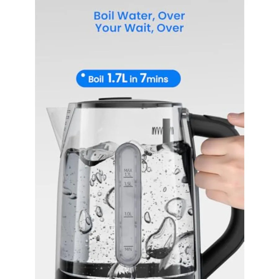 MDNG Electric Kettle Stainless-Steel With Auto Shut-Off And Temperature Settings