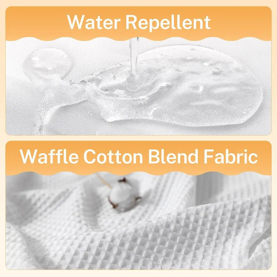 Polyester Shower Curtain Set With Snap In Replacement Liner And Split Rings No Tools Required 200Gsm Heavyweight Fabric