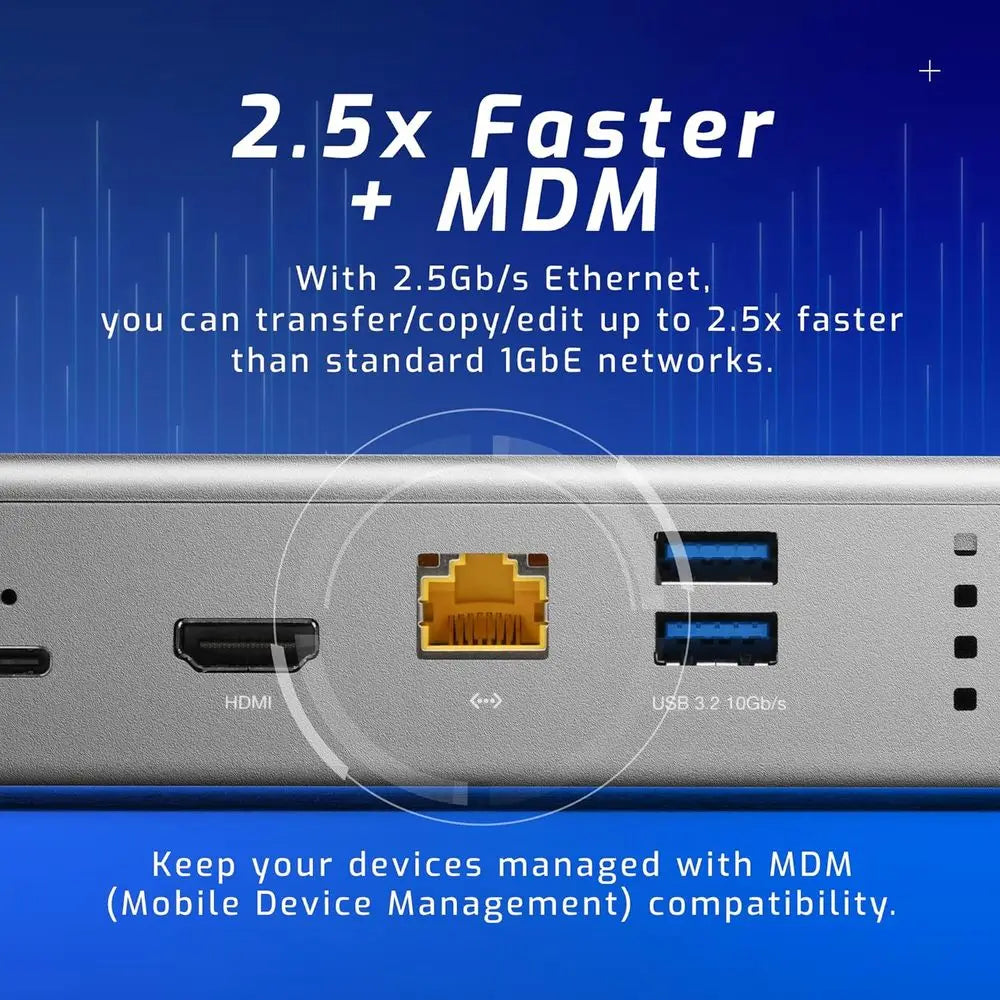 Thunderbolt 4 Dock With 11 Ports And 90W Power Delivery USB C HDMI 2 5 GbE SD Card Reader