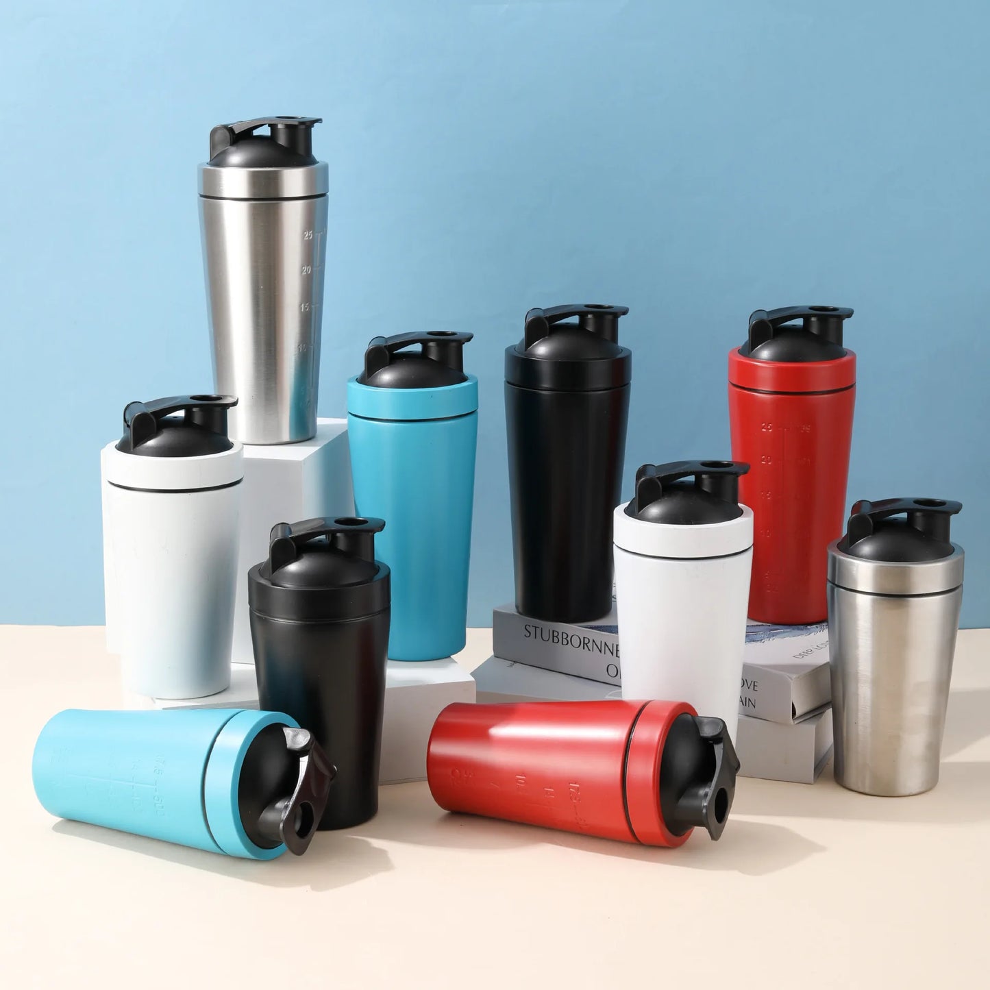Stainless Steel Protein Shaker Cup TravelFriendly Fitness Mug DishwasherSafe BPAFree