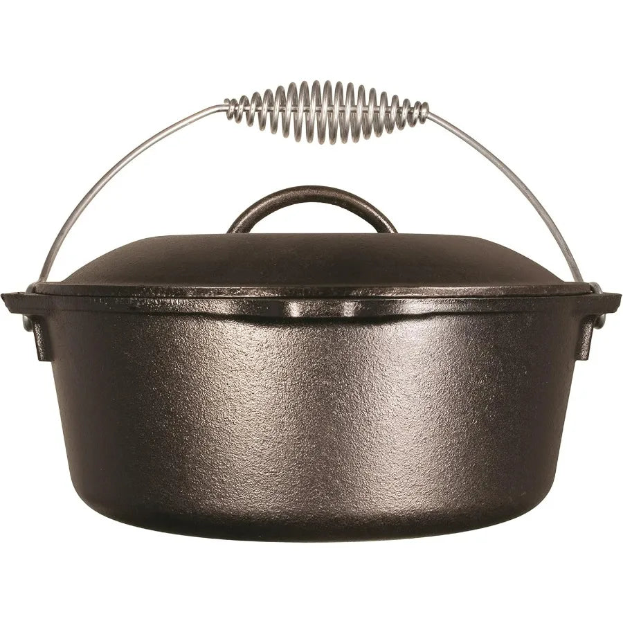 Preseasoned Cast Iron Dutch Oven Bundle With Trivet