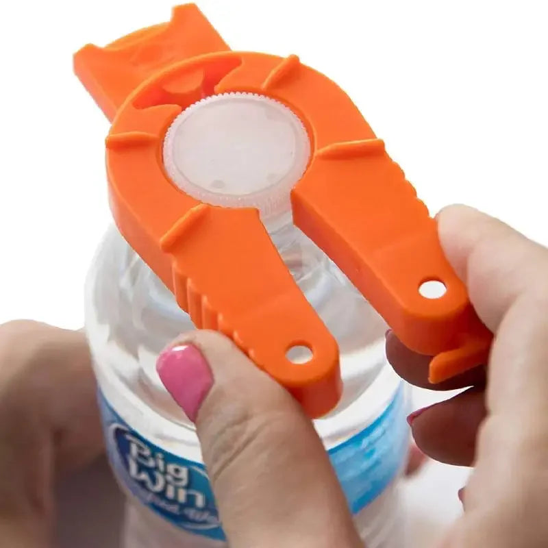 Multifunctional Water Bottle Opener and Can Opener With Grip Assist for Seniors and Arthritis