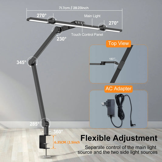 Aiopp Three Head Desk Lamp Memory Function With Five Temperatures