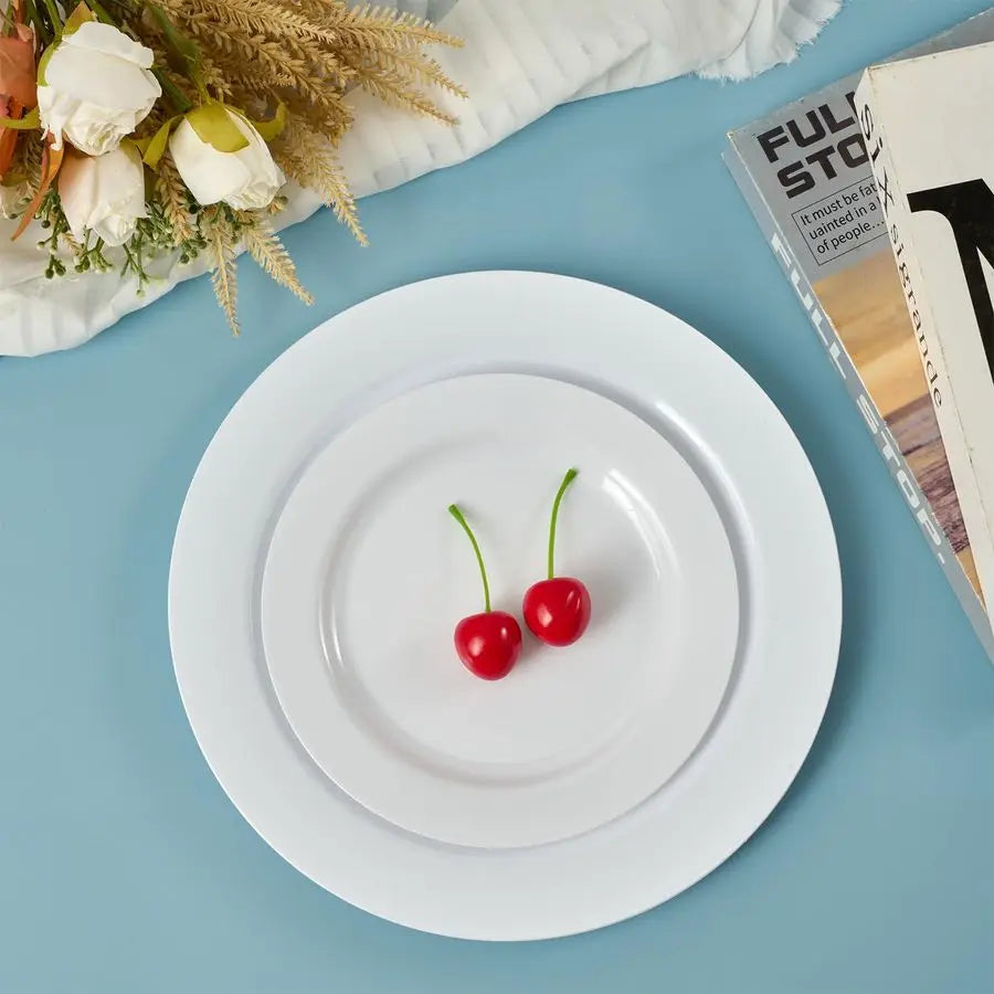 IndustrialStrength Premium BPA Free Disposable Plastic Dinner Plates For Parties