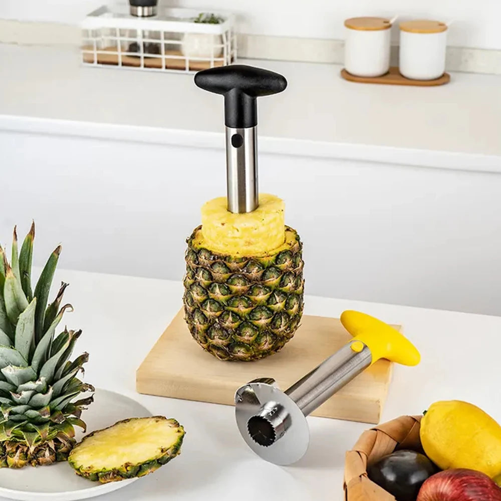 Stainless Steel Pineapple Peeler Corer Slicer Fruit Cutter Kitchen Gadget With Ergonomic Non Slip Handle For Quick Prep
